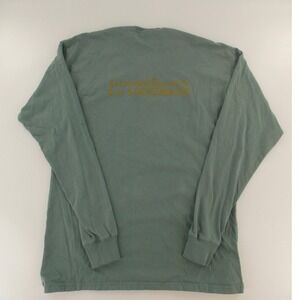 Comfort Wash Luckenbach Texas Long Sleeve Shirt Men Large Green Excellent GDH200